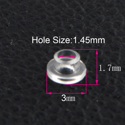 1000 komada 1,45 mm otvora za naočale, naočale, naočale u obliku slova T, plastične brtve za pranje ramena, dodaci za naočale