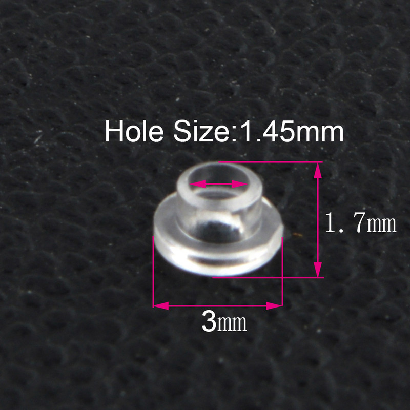 1000 komada 1,45 mm otvora za naočale, naočale, naočale u obliku slova T, plastične brtve za pranje ramena, dodaci za naočale