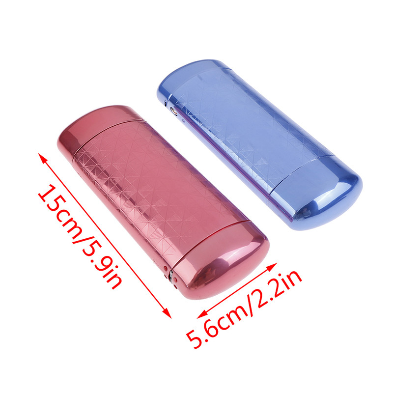 Divat Hordozható Szemüvegtok Kemény borítású Szemvédő Szemüvegdoboz Alumínium Nyomógombos Rácsminták Olvasás Szemüvegtartozékok