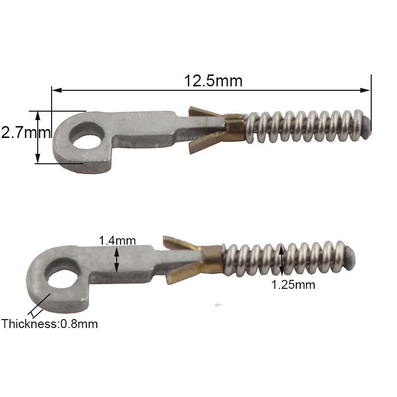 100PCS opružnih umetaka za popravak slomljenih savitljivih drški naočala slomljena zamjenska opruga 11-4-1A