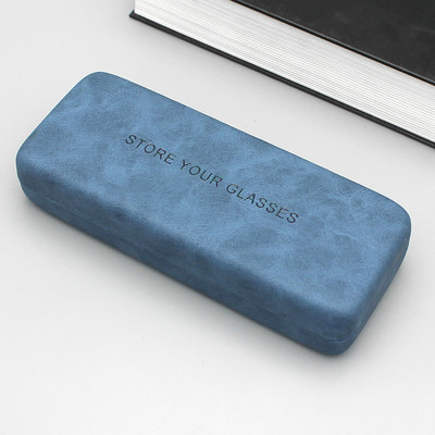 Nešiojami unisex odiniai akiniai akių akinių dėklas Neperšlampami kieti akiniai skaitymo stiklų dėžutės akiniai moterims vyrams
