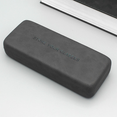 Nešiojami unisex odiniai akiniai akių akinių dėklas Neperšlampami kieti akiniai skaitymo stiklų dėžutės akiniai moterims vyrams