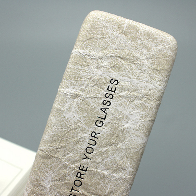 Nešiojami unisex odiniai akiniai akių akinių dėklas Neperšlampami kieti akiniai skaitymo stiklų dėžutės akiniai moterims vyrams