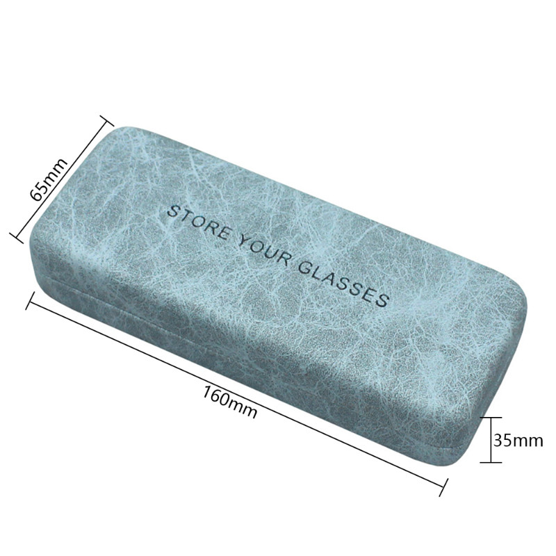 Nešiojami unisex odiniai akiniai akių akinių dėklas Neperšlampami kieti akiniai skaitymo stiklų dėžutės akiniai moterims vyrams