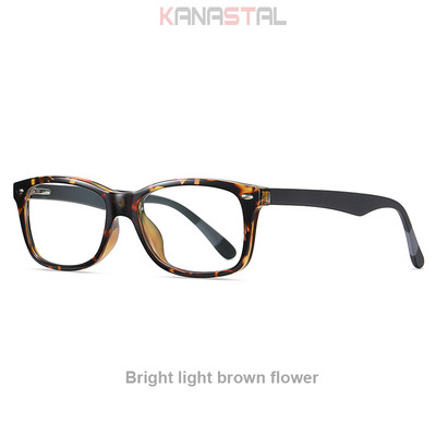 Muške retro naočale za čitanje koje blokiraju plavo svjetlo TR90 Ženske četvrtaste okvire za naočale Anti Ray leće za kratkovidnost Optičke računalne naočale