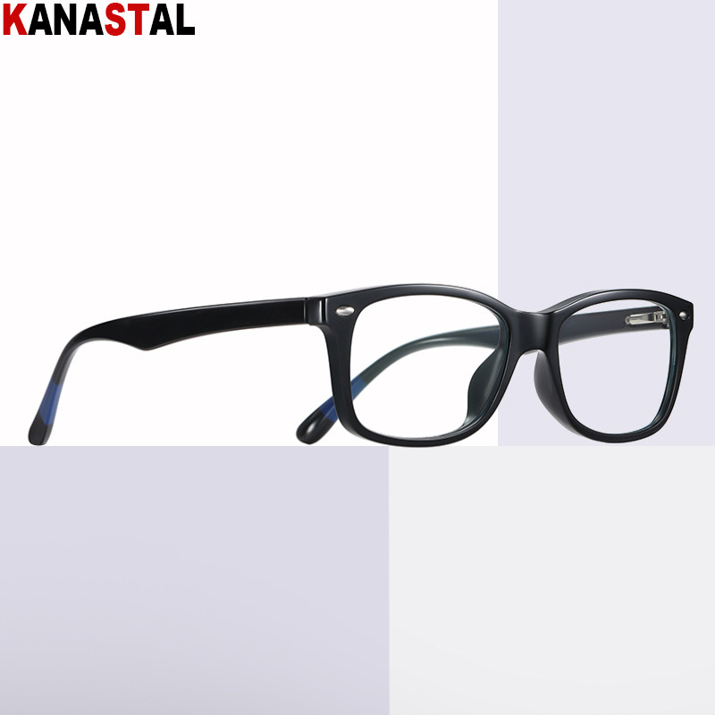 Muške retro naočale za čitanje koje blokiraju plavo svjetlo TR90 Ženske četvrtaste okvire za naočale Anti Ray leće za kratkovidnost Optičke računalne naočale