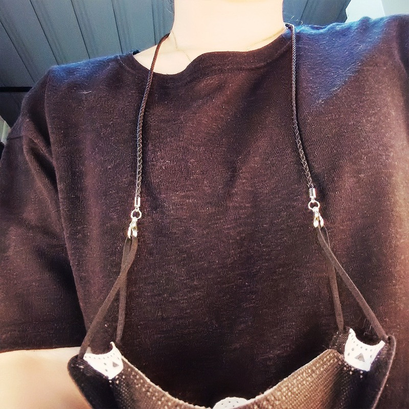 Jaunas modes saulesbrilles štropes PU ādas brilles siksnas virve āra sportam neslīdošs briļļu aukla sievietēm vīriešu acu aksesuāri