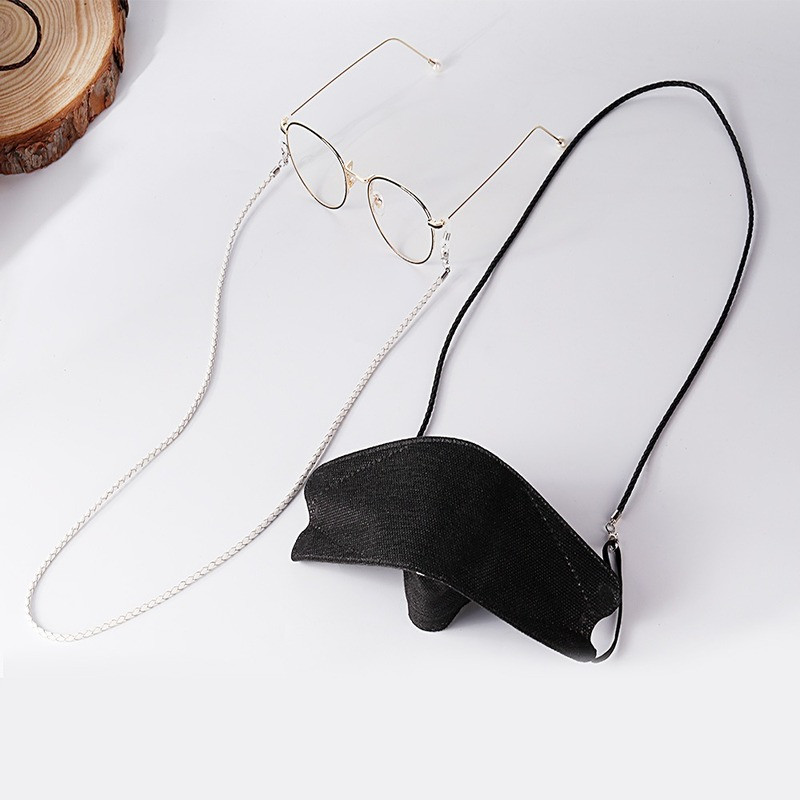 Jaunas modes saulesbrilles štropes PU ādas brilles siksnas virve āra sportam neslīdošs briļļu aukla sievietēm vīriešu acu aksesuāri