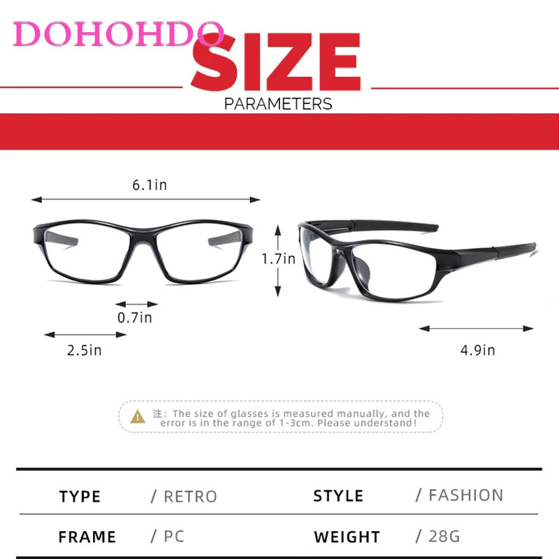 DOHOHDO prozirni okvir za računalne naočale Žene Muškarci Okrugle naočale protiv plave svjetlosti Naočale za blokiranje optičkih naočala Naočale