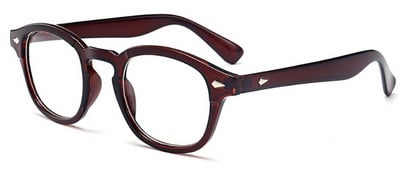 Vintage σκελετό γυαλιών Johnny Depp για άντρες Γυναικεία Επωνυμία σχεδιαστής Classic Clear Lens γυαλιά οράσεως Οπτικό πάρτι με πλαίσιο γυαλιών