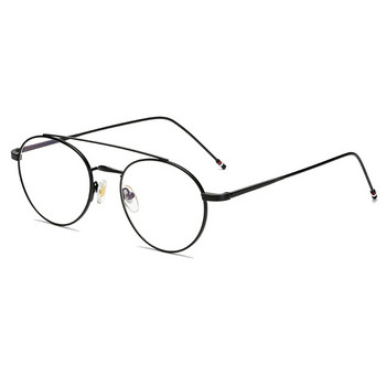 Semfly Ultralight Round Frame Glasses Frame Дамски и мъжки ретро метални рамки Оптични компютърни очила Декоративни очила Подарък