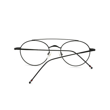 Semfly Ultralight Round Frame Glasses Frame Дамски и мъжки ретро метални рамки Оптични компютърни очила Декоративни очила Подарък