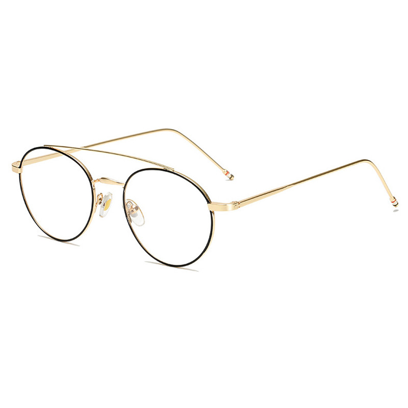 Seemfly ultralaki okvir za naočale s okruglim okvirom Ženski i muški retro metalni okvir Optičke računalne naočale Ukrasne naočale Poklon