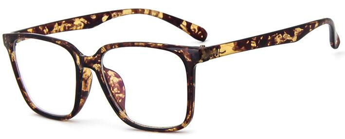 2022 Modni ženski okviri za naočale Muški crni okviri za naočale Vintage četvrtasti okvir za naočale s prozirnim lećama Optički okvir za naočale