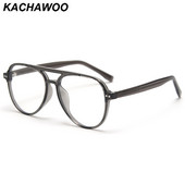 Kachawoo ochelari cu cadru mare femeie albastru ochelari optici cu blocare a luminii accesorii masculine ramă stil retro negru gri transparent