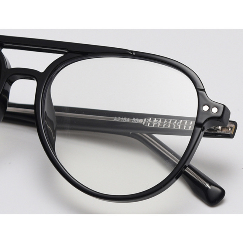 Kachawoo ochelari cu cadru mare femeie albastru ochelari optici cu blocare a luminii accesorii masculine ramă stil retro negru gri transparent