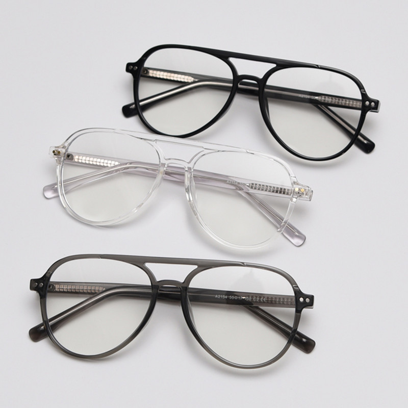 Kachawoo ochelari cu cadru mare femeie albastru ochelari optici cu blocare a luminii accesorii masculine ramă stil retro negru gri transparent