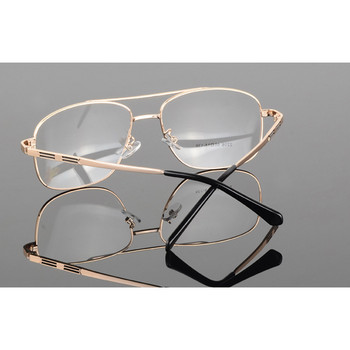 Ανδρικά ρετρό μεταλλικά γυαλιά πιλότου μεγάλου σκελετού Γυαλιά διπλής δέσμης Γυαλιά διαφανή Σκελετός Διαφανές γυαλί Γυαλιά Γυαλιά Σκελετοί γυαλιών H5