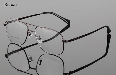 Retro muške metalne naočale s velikim okvirom, pilotske naočale s dvostrukim snopom, naočale, prozirne naočale, okvir, prozirno staklo, naočale, okviri za naočale H5