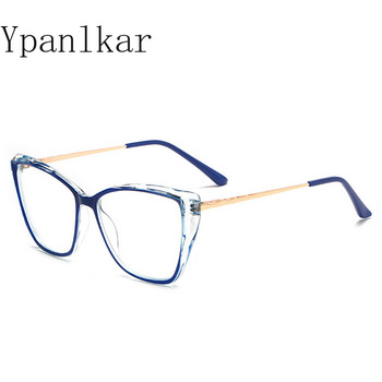 Модни анти-сини очила TR рамка Мъже Жени могат да бъдат оборудвани с очила за късогледство Прозрачно плоско огледало в съответствие на цвета
