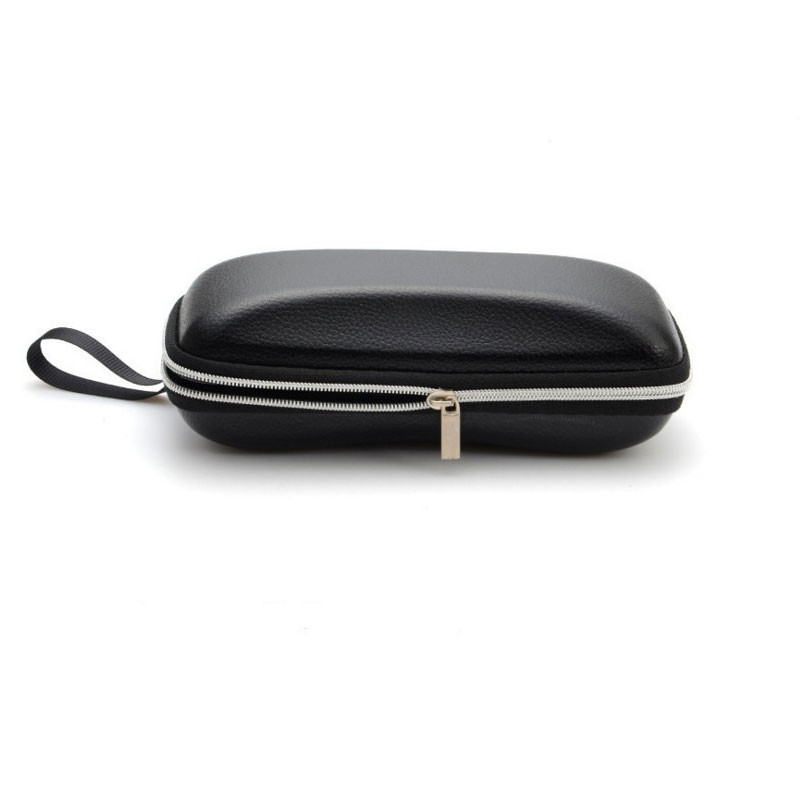 Оригинален калъф за слънчеви очила с цип Висококачествена черна защитна кутия за очила