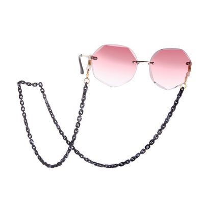 Ακρυλικά γυαλιά ηλίου Γυναικεία ανδρικά αντιολισθητικά γυαλιά ανάγνωσης Γυαλιά γυαλιά μαύρη μάσκα Κορδόνι κρεμαστό λαιμό λουράκι γυαλιών