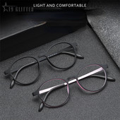 Izuzetno lagane legure titana TR90 naočale za kratkovidnost Retro okrugli optički okvir za dioptrijske naočale za muškarce i žene H3050