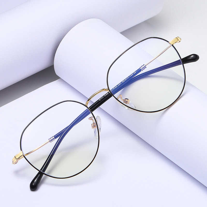 Poligon Metalni okvir za naočale protiv plave svjetlosti Žene Muškarci Računalne igre Naočale Naočale Optički okvir za naočale