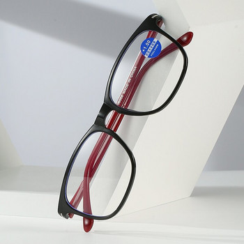 Очила за четене с квадратна кръгла рамка Жени Мъже Ултралеки очила против синя светлина Очила за далечно зрение Диоптри +0,5 +1,0 до +4,0