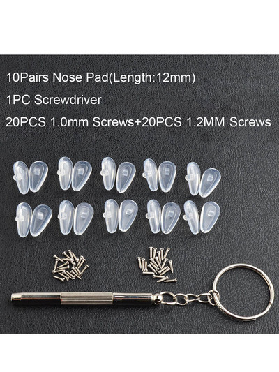 Super mekana zračna komora Silikonski jastučići za nos za optičke naočale Jastučić za nos Vijci Odvijač