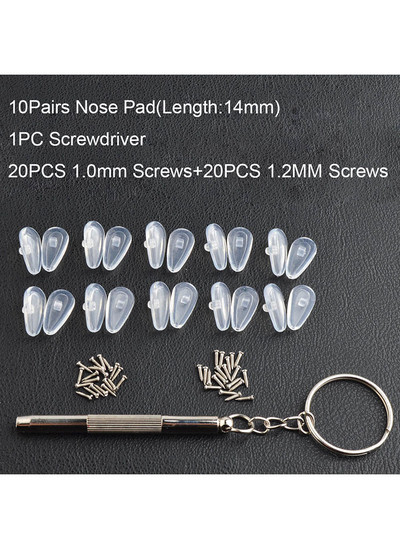 Super mekana zračna komora Silikonski jastučići za nos za optičke naočale Jastučić za nos Vijci Odvijač