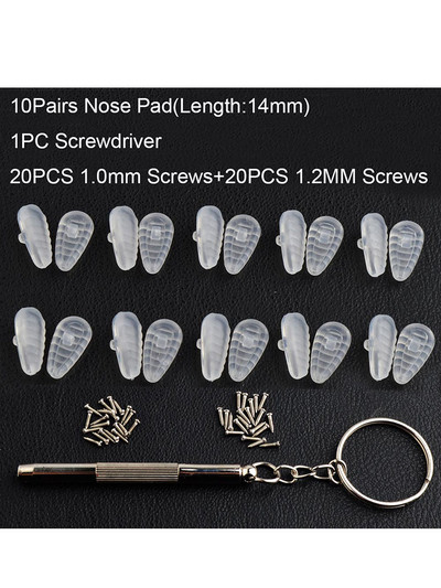 Super mekana zračna komora Silikonski jastučići za nos za optičke naočale Jastučić za nos Vijci Odvijač