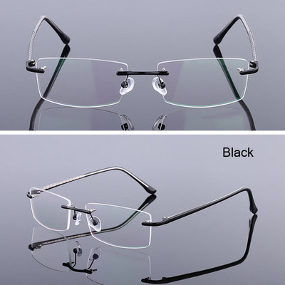 iboode Ultralight Alloy Business Glasses Classic Men Women Frameless Clear Lens Eyeglases Унисекс плоски огледални очила