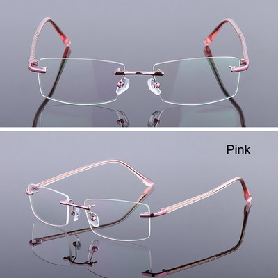 iboode Ultralight Alloy Business Glasses Classic Men Women Frameless Clear Lens Eyeglases Унисекс плоски огледални очила