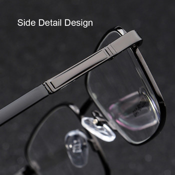 UVLAIK Мъжка рамка за очила от титанова сплав 2022 Дебела позлатена метална рамка за очила Мъжки квадратни диоптрични очила