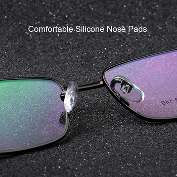 UVLAIK Мъжка рамка за очила от титанова сплав 2022 Дебела позлатена метална рамка за очила Мъжки квадратни диоптрични очила