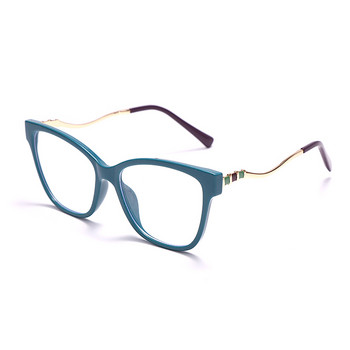 JASPEER Модерни очила с котешко око, блокиращи синя светлина Дамски TR90 Компютърни очила Мъжки квадратни ретро оптични рамки Очила