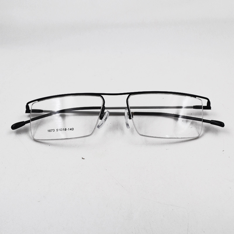 Ochelari de afaceri pentru bărbați Ochelari de vedere cu prescripție optici cu ramă pătrată din aliaj de titan, ultra ușoare, confortabile