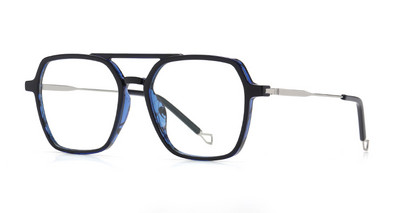 Swanwick TR90 četvrtasti okvir za naočale muške velike pola metalne modne naočale protiv plave svjetlosti ženske prozirne leće s dvostrukim mostom crno smeđe