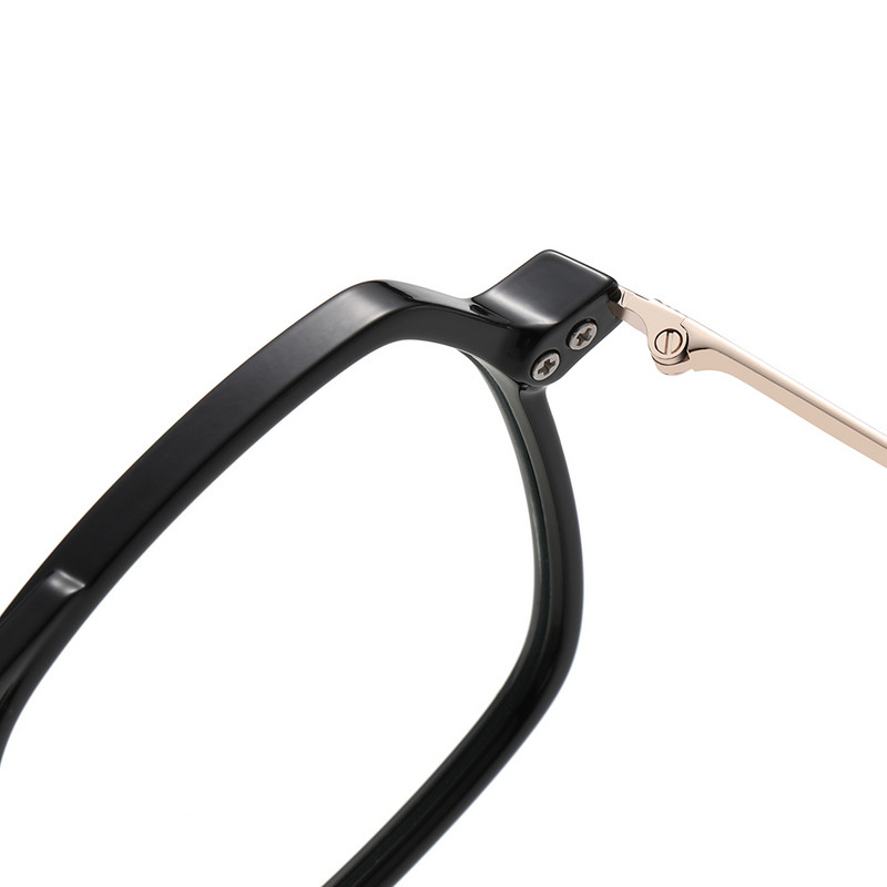 Swanwick TR90 četvrtasti okvir za naočale muške velike pola metalne modne naočale protiv plave svjetlosti ženske prozirne leće s dvostrukim mostom crno smeđe