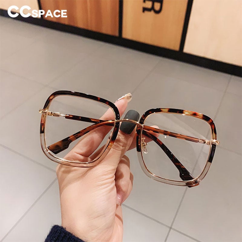 47455 Винтидж рамки за очила с голям размер Квадратни мъжки дамски модни компютърни очила