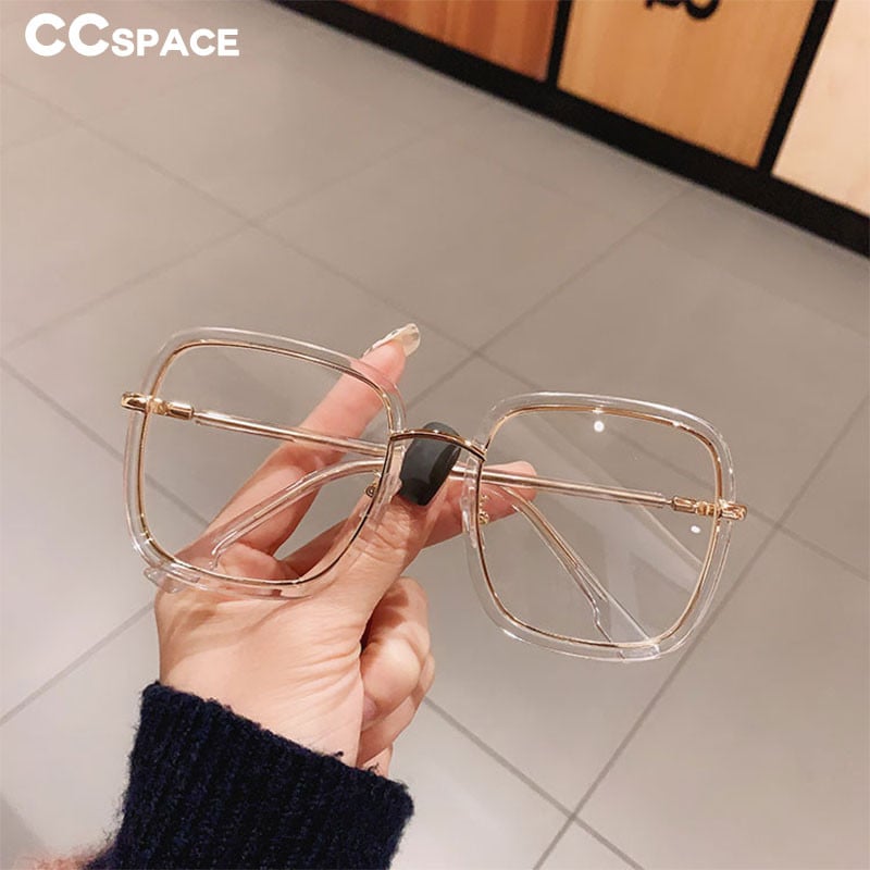 47455 Винтидж рамки за очила с голям размер Квадратни мъжки дамски модни компютърни очила