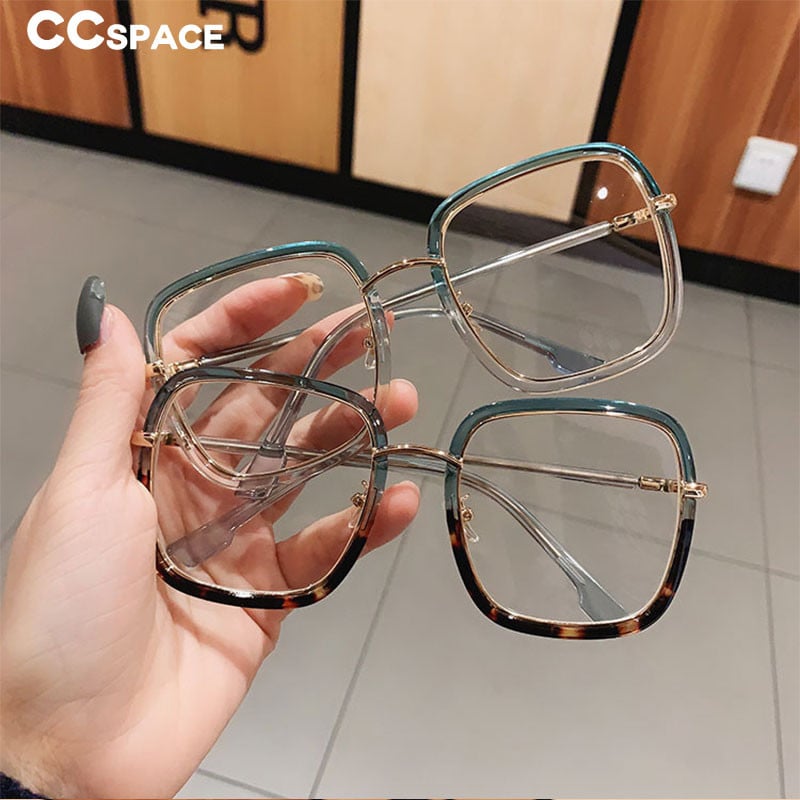 47455 Винтидж рамки за очила с голям размер Квадратни мъжки дамски модни компютърни очила