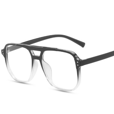 Ochelari de computer anti blocarea luminii albastre Ochelari poligonali cu oglindă plate de ultimă generație pentru studenți de jocuri de lectură NOV99