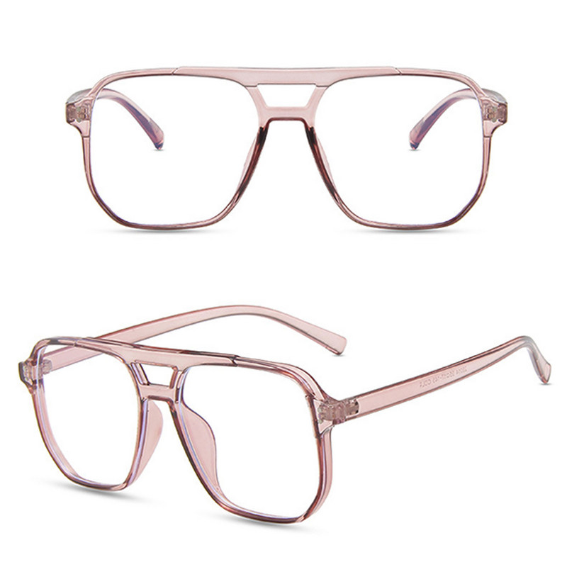 Ochelari de computer anti blocarea luminii albastre Ochelari poligonali cu oglindă plate de ultimă generație pentru studenți de jocuri de lectură NOV99