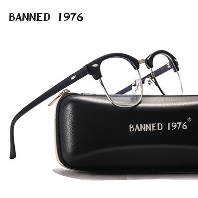 BANNED 1976 Noi ochelari retro bărbați anti-radiații laser albastru oboseală lentile cadru ochelari de vedere femei rotunzi ochelari Oculos Feminino