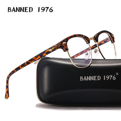 BANNED 1976 Noi ochelari retro bărbați anti-radiații laser albastru oboseală lentile cadru ochelari de vedere femei rotunzi ochelari Oculos Feminino