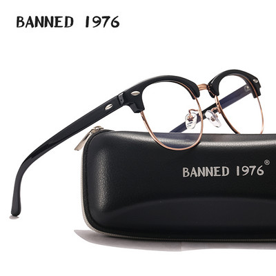 BANNED 1976 Noi ochelari retro bărbați anti-radiații laser albastru oboseală lentile cadru ochelari de vedere femei rotunzi ochelari Oculos Feminino