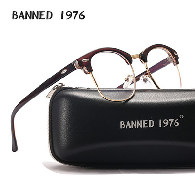 BANNED 1976 Noi ochelari retro bărbați anti-radiații laser albastru oboseală lentile cadru ochelari de vedere femei rotunzi ochelari Oculos Feminino