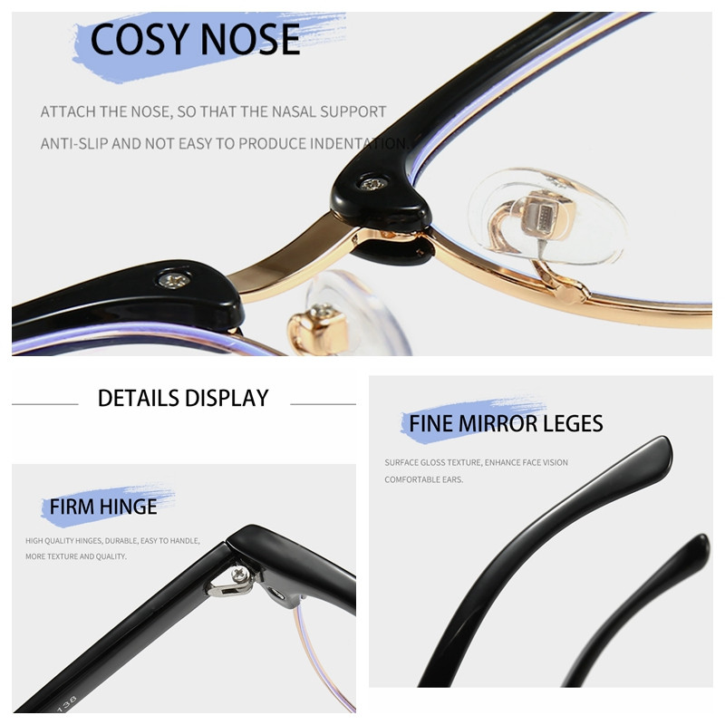 BANNED 1976 Noi ochelari retro bărbați anti-radiații laser albastru oboseală lentile cadru ochelari de vedere femei rotunzi ochelari Oculos Feminino